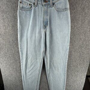 VTG Levi’s 512 Women Light Wash Denim Jeans Slim Fit Tapered Leg USA ACTL 25X28